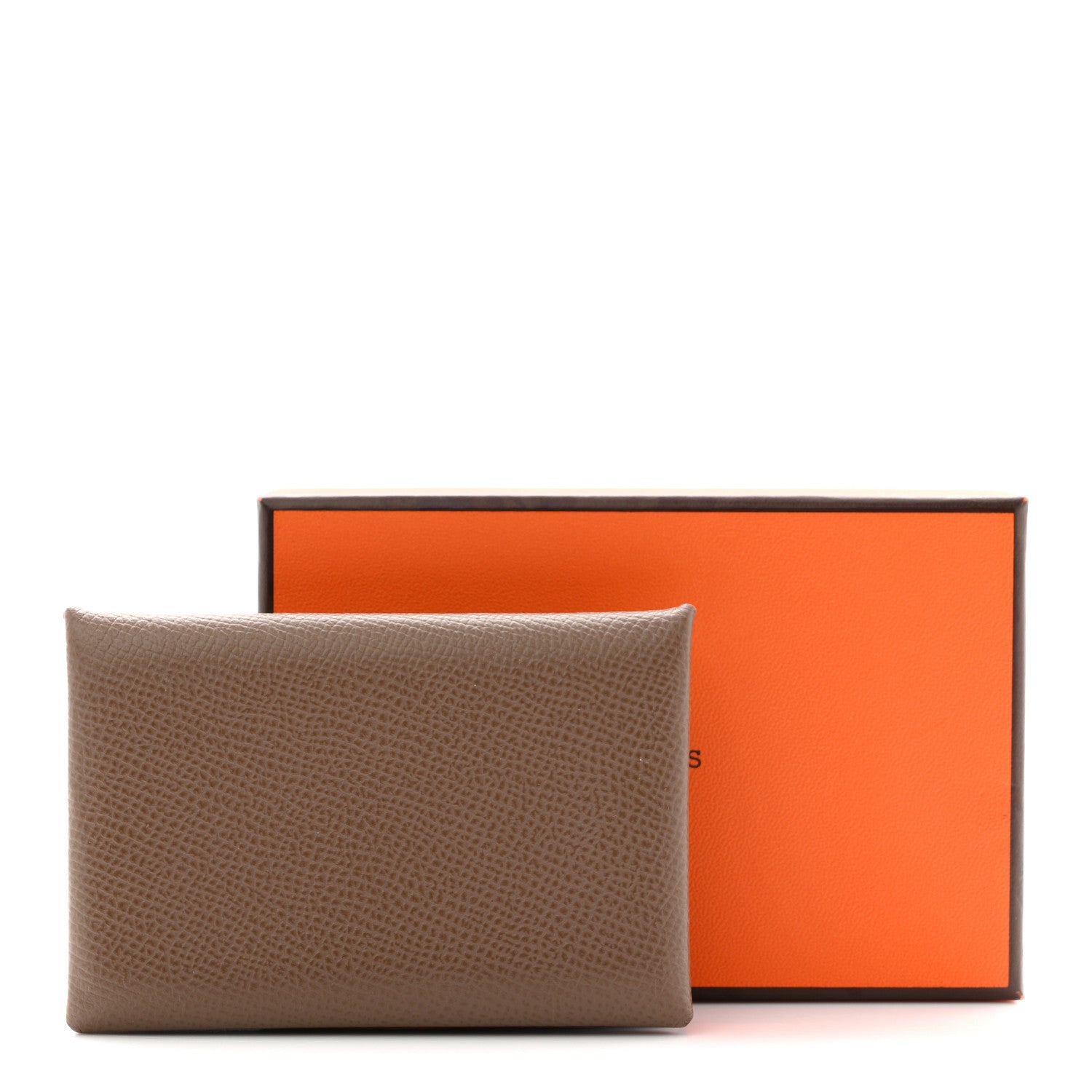 Hermes Epsom Calvi Card Case Etoupe 8 of 8