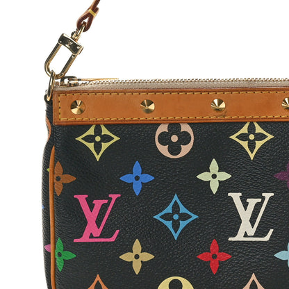 Louis Vuitton Monogram Multicolor Pochette Accessories Black 7 of 9