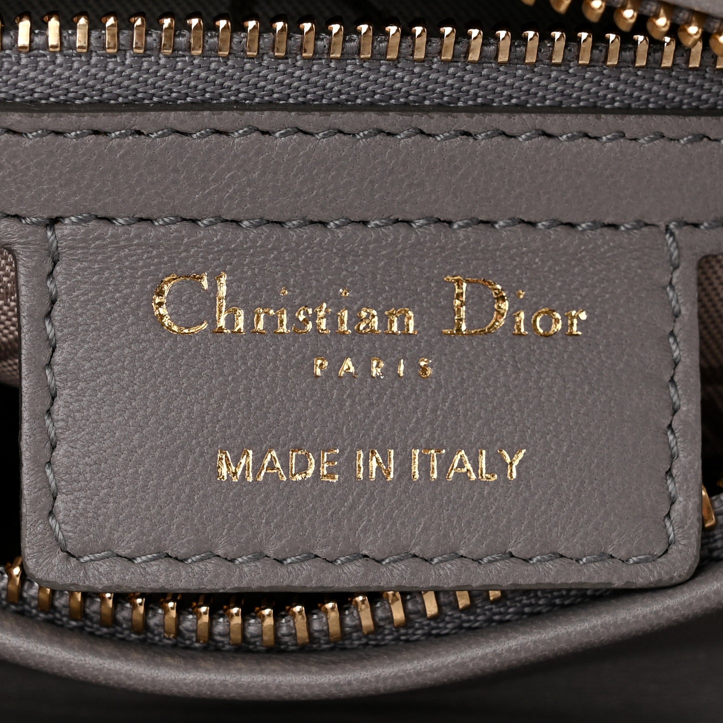 Lambskin Cannage Medium Lady Dior Grey