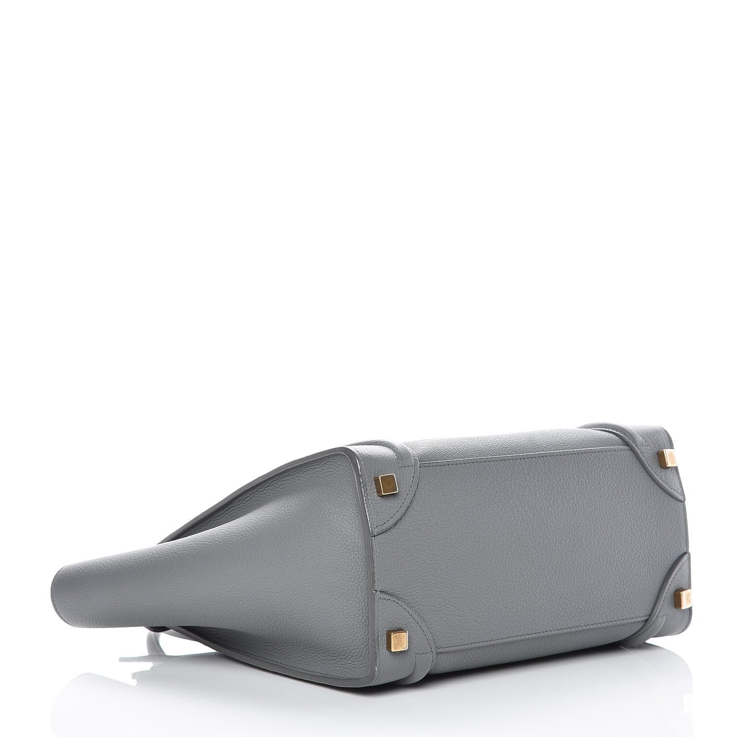 Celine Baby Drummed Calfskin Micro Luggage Kohl 4 of 14