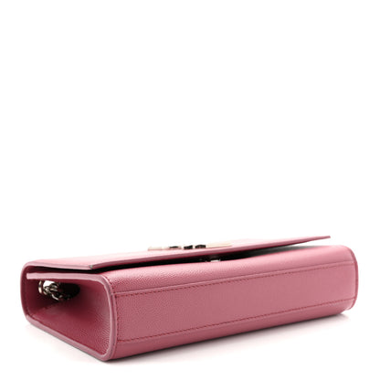 Saint Laurent Grain De Poudre Small Classic Monogram Kate Satchel Mystic Rose 4 of 14