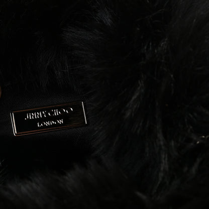 Jimmy Choo Faux Fur Bucket Bag Black 5 of 9