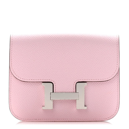 Hermes Epsom Constance Slim Wallet Mauve Sylvestre 1 of 10