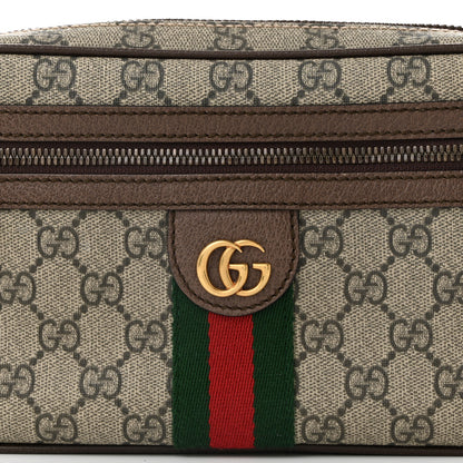 Gucci Soft GG Supreme Monogram Medium Ophidia Belt Bag Dark Brown 8 of 11