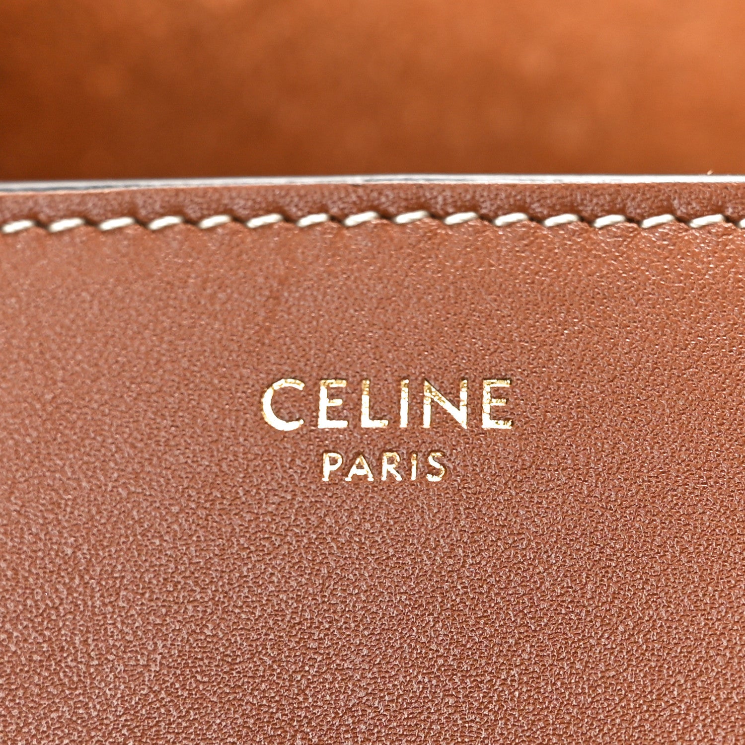 Celine Smooth Calfskin Cuir Triomphe Folco Crossbody Bag Tan 6 of 9