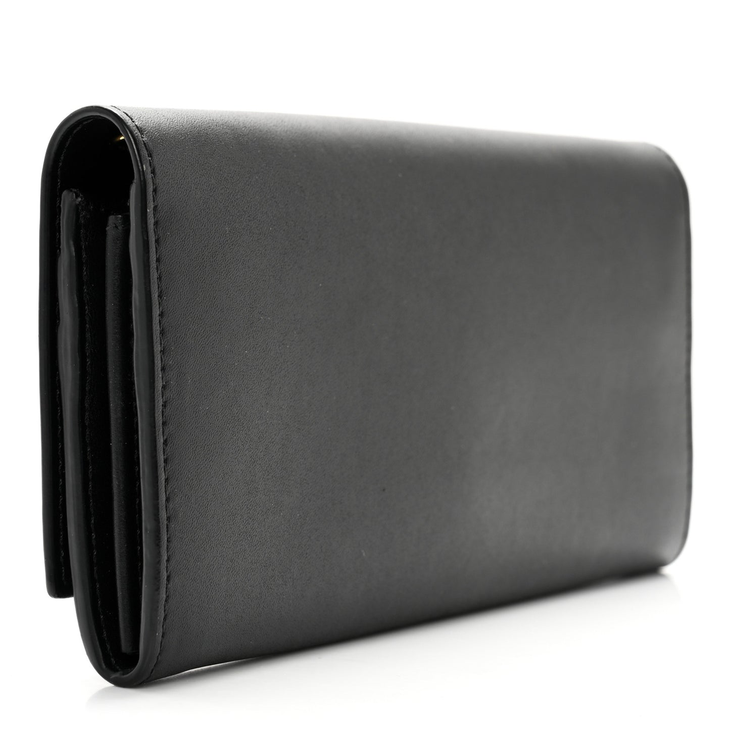 Vitello Liberty Century Lucido By The Way Continental Wallet On Chain Black