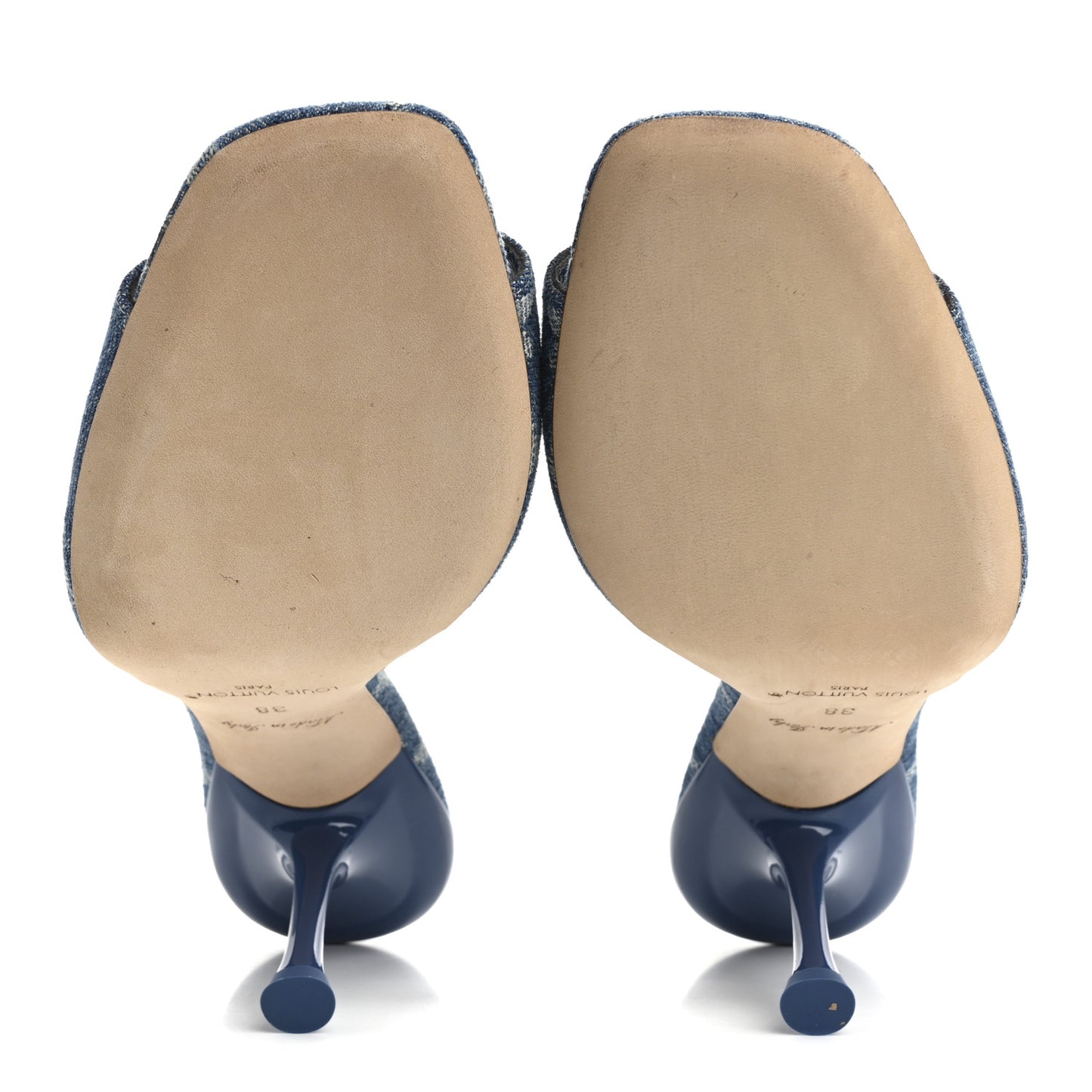 Denim Monogram Neo Revival Mules 38