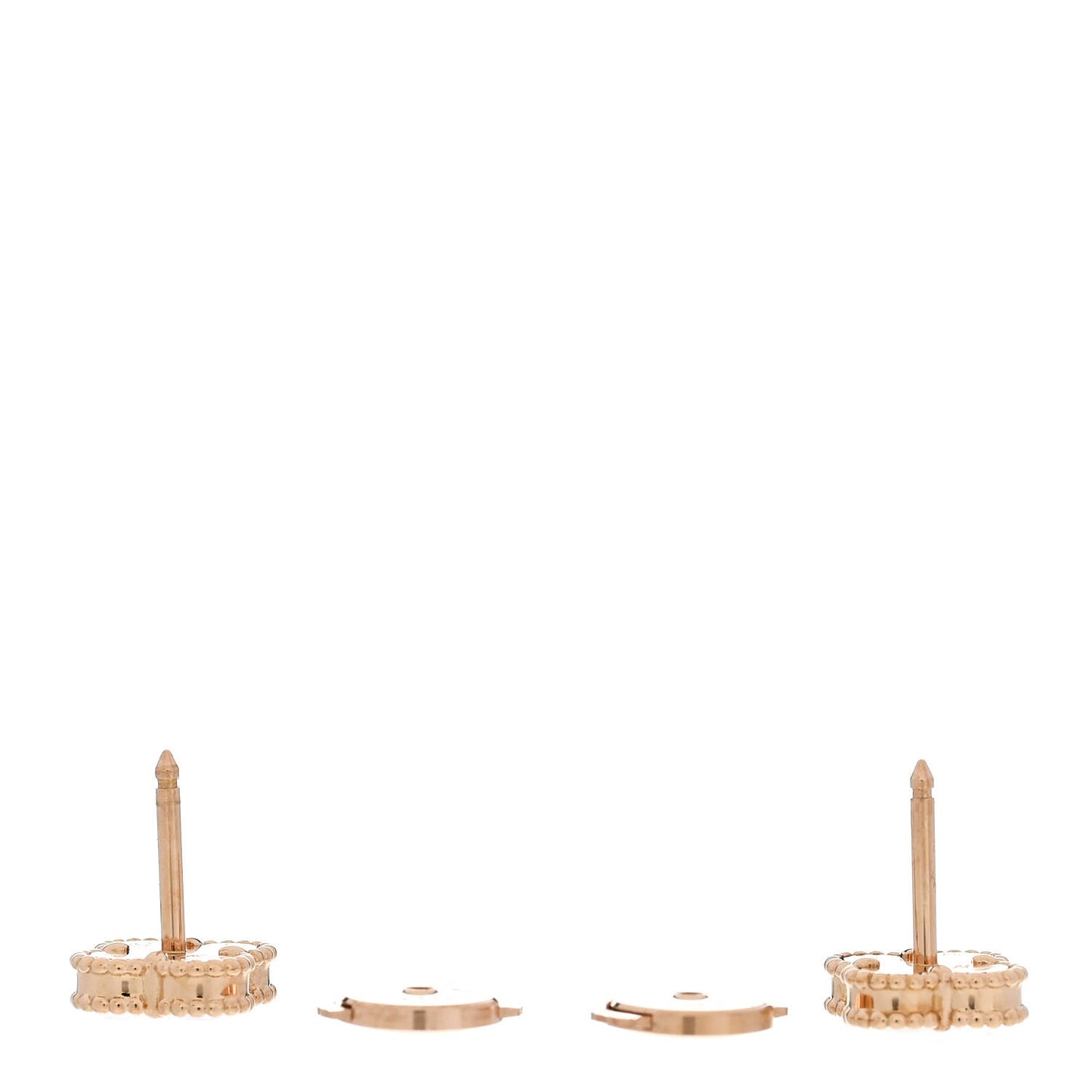 18K Rose Gold Carnelian Sweet Alhambra Earrings