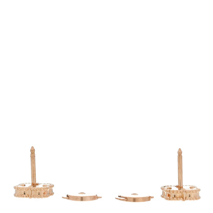 Van Cleef & Arpels 18K Rose Gold Carnelian Sweet Alhambra Earrings 3 of 5