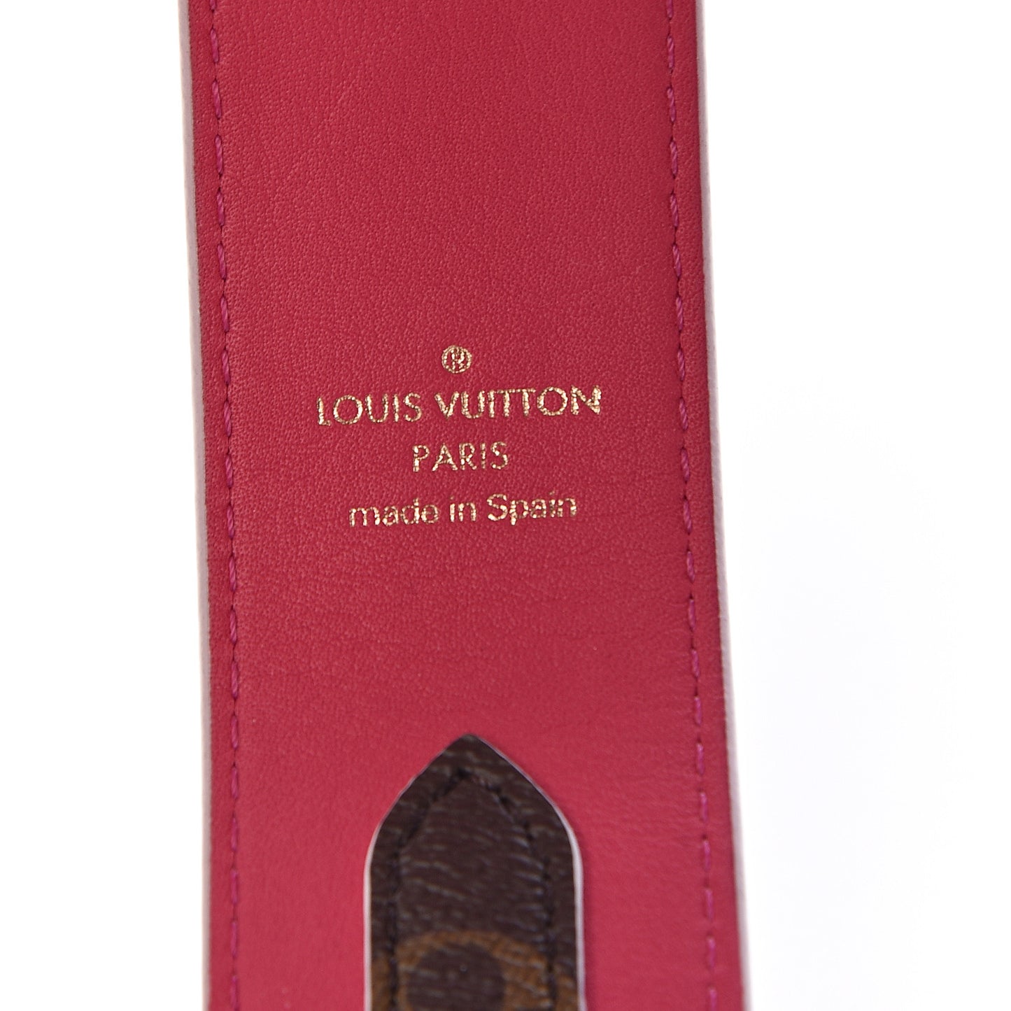 Monogram Bandouliere Shoulder Strap Hot Pink