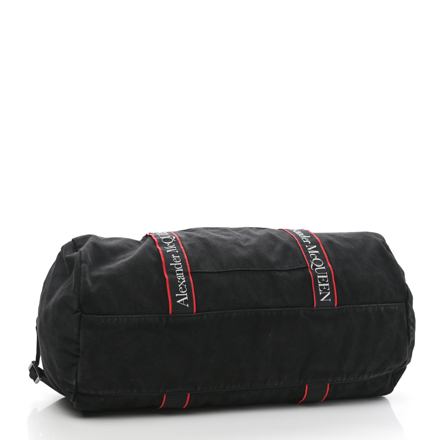 Canvas Selvedge Duffle Black Red