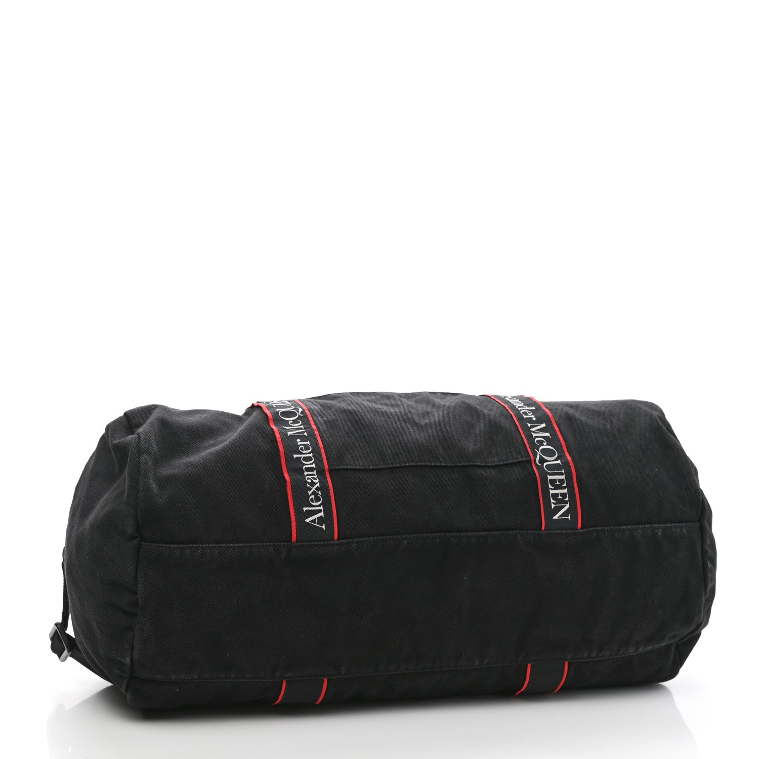 Alexander McQueen Canvas Selvedge Duffle Black Red 3 of 8