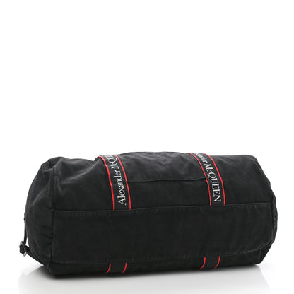 Alexander McQueen Canvas Selvedge Duffle Black Red 3 of 8
