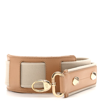 Christian Dior Canvas Lambskin Cannage Shoulder Strap Beige 1 of 6