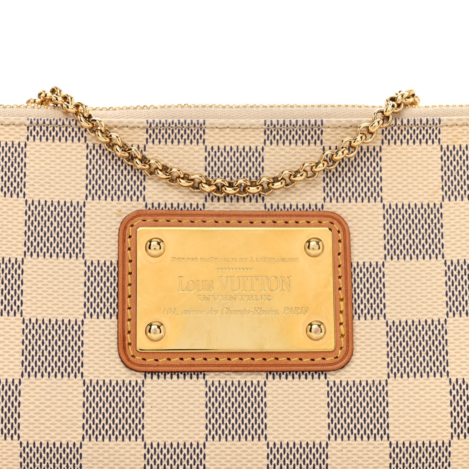 Louis Vuitton Damier Azur Eva Clutch 5 of 11