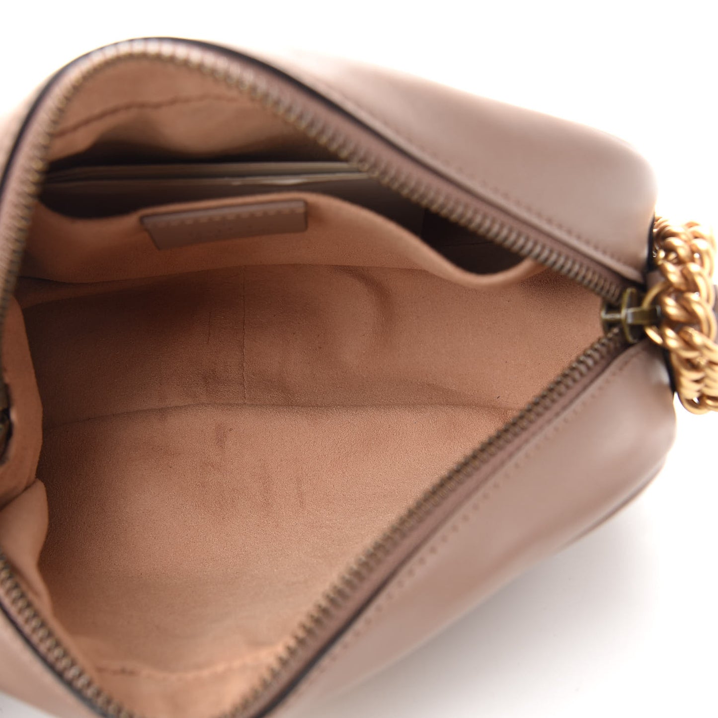 Calfskin Matelasse Mini GG Marmont Chain Shoulder Bag Porcelain Rose