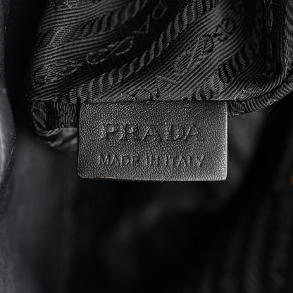 Prada Vernice Stripes Shoulder Bag Black 7 of 12