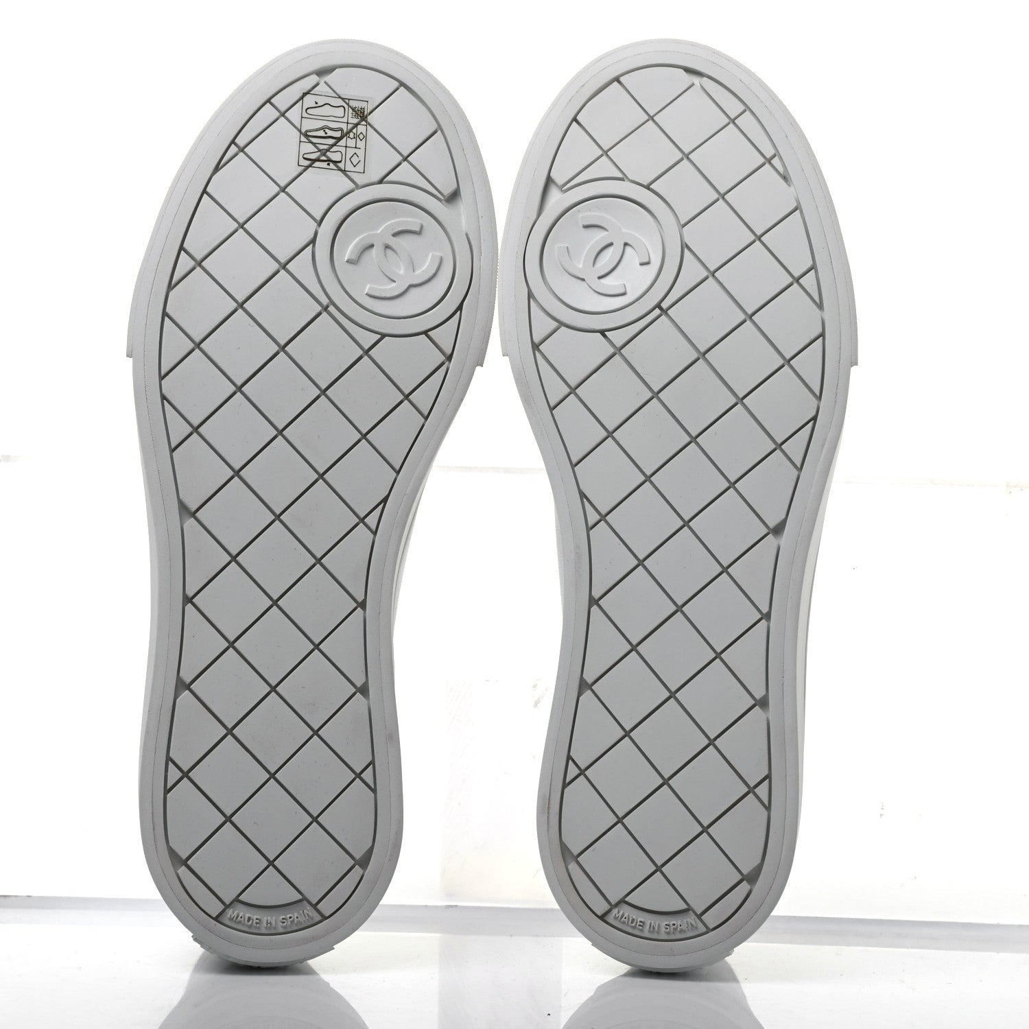 Chanel Fabric Low Top Sneakers 36 White 5 of 8