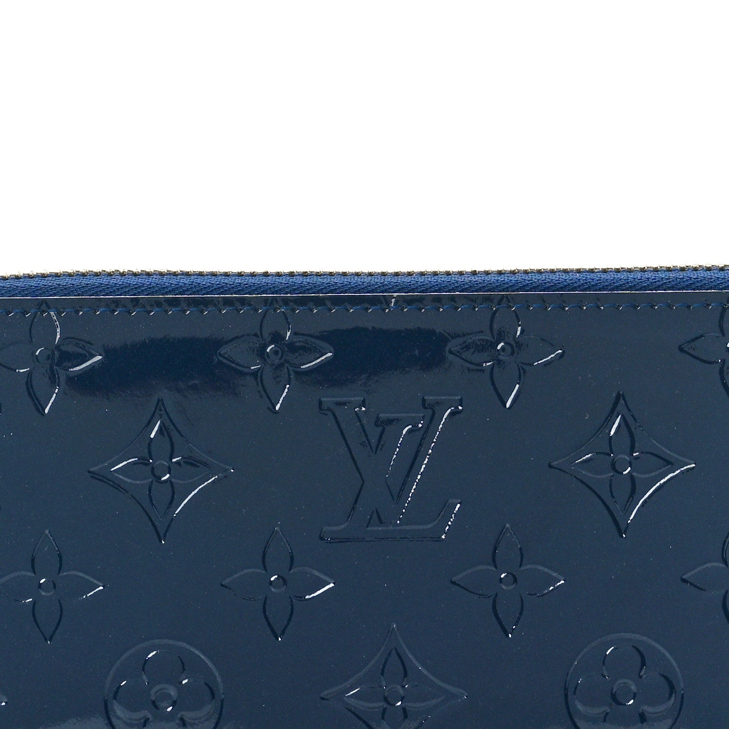 Louis Vuitton Vernis Zippy Wallet Grand Blue 7 of 7