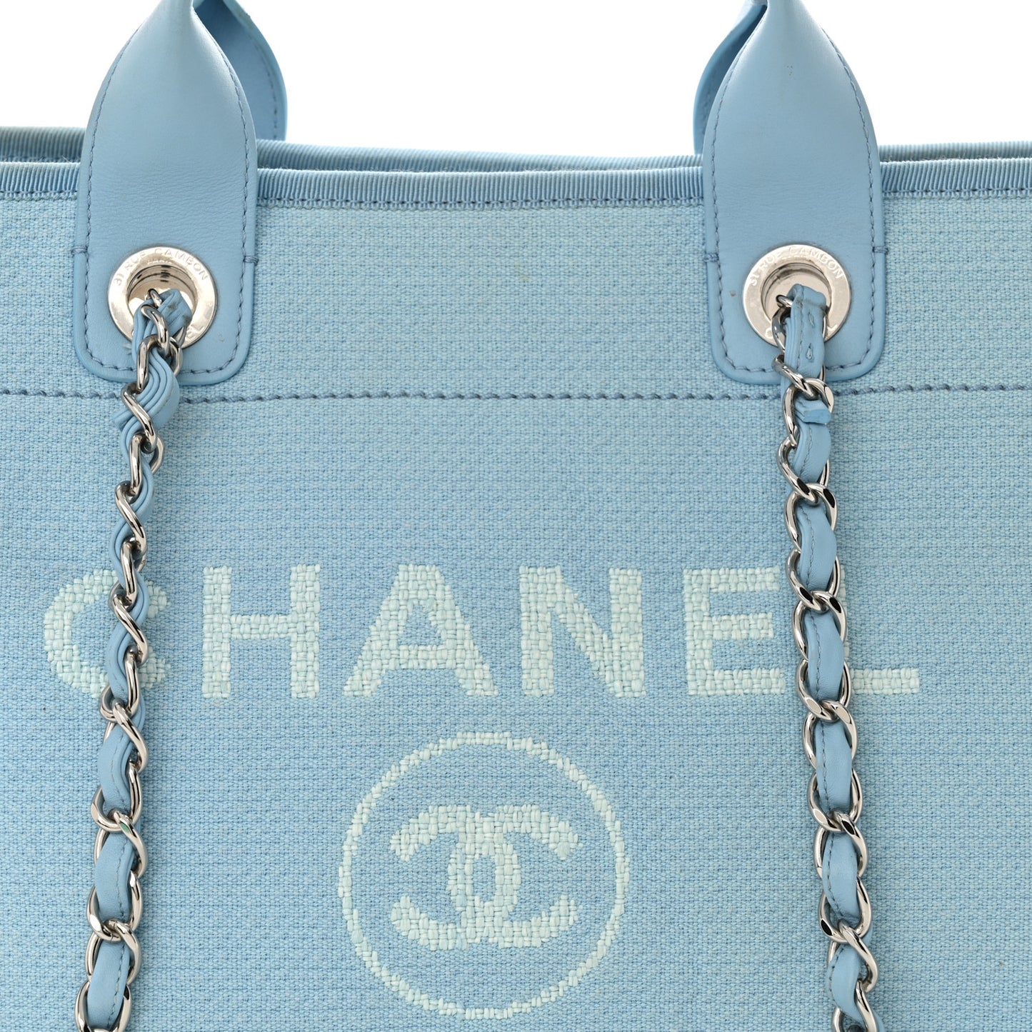 Mixed Fibers Medium Deauville Tote Light Blue