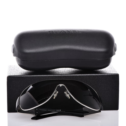 Chanel CC Sunglasses 4154 Silver Black 9 of 9