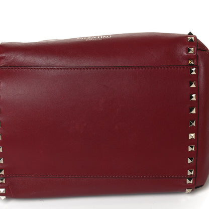 Valentino Garavani Vitello Rockstud Double Handle Cinch Tote Red 10 of 14