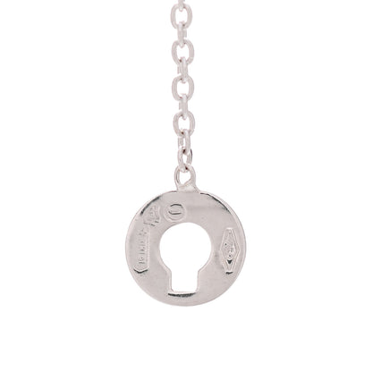 Damiani 18K White Rose Gold Diamond Damianissima Circle Pendant Necklace 5 of 5