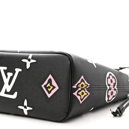 Louis Vuitton Monogram Giant Wild At Heart Neverfull MM Black 9 of 9