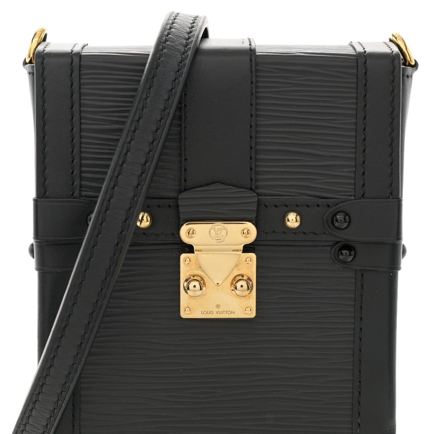 Louis Vuitton Epi Pochette Trunk Verticale Black 7 of 12