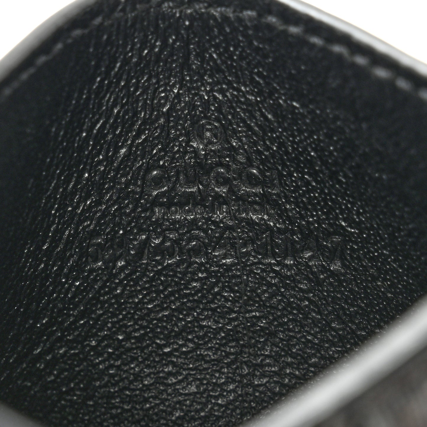 GG Supreme Monogram Kingsnake Card Case Black Grey