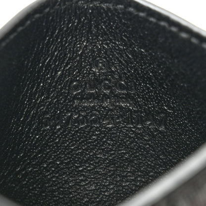 Gucci GG Supreme Monogram Kingsnake Card Case Black Grey 6 of 10