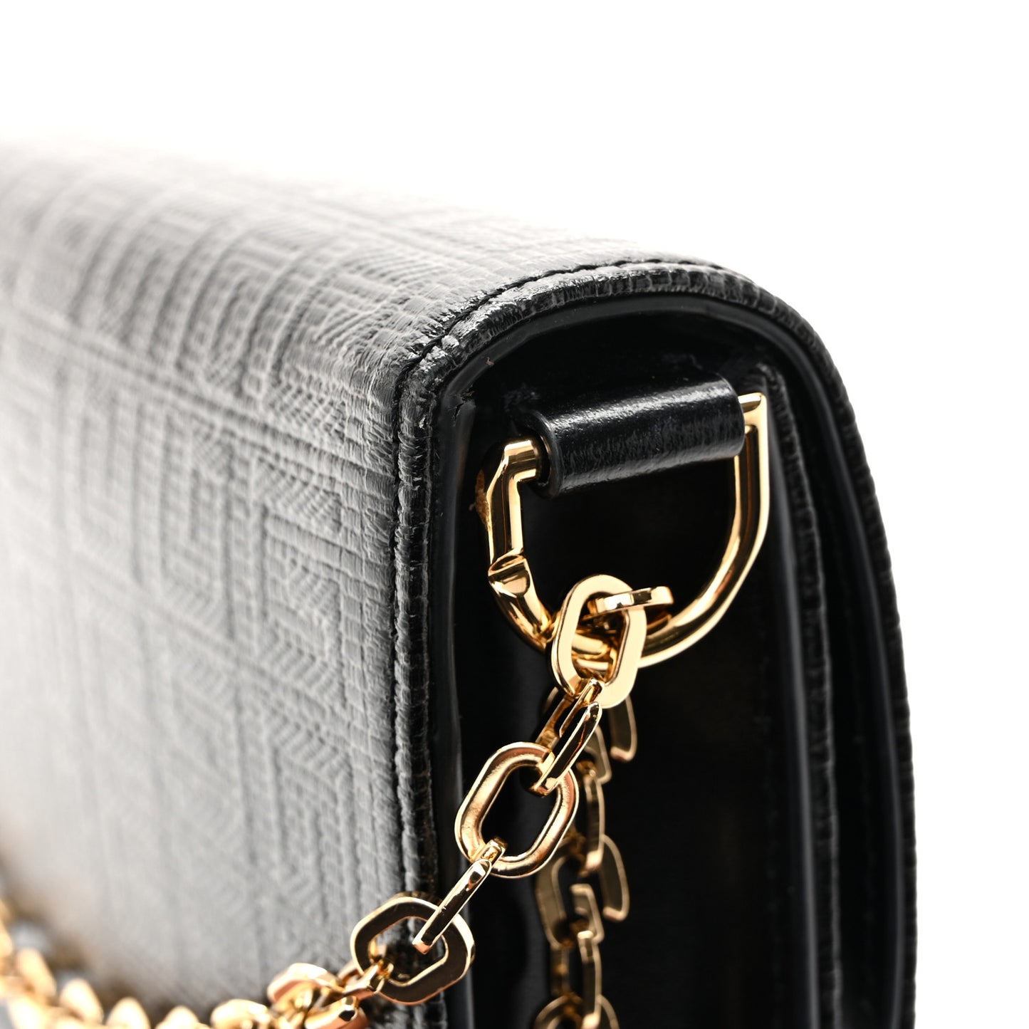 4G Coated Canvas Small Chain Shoulder Bag Black