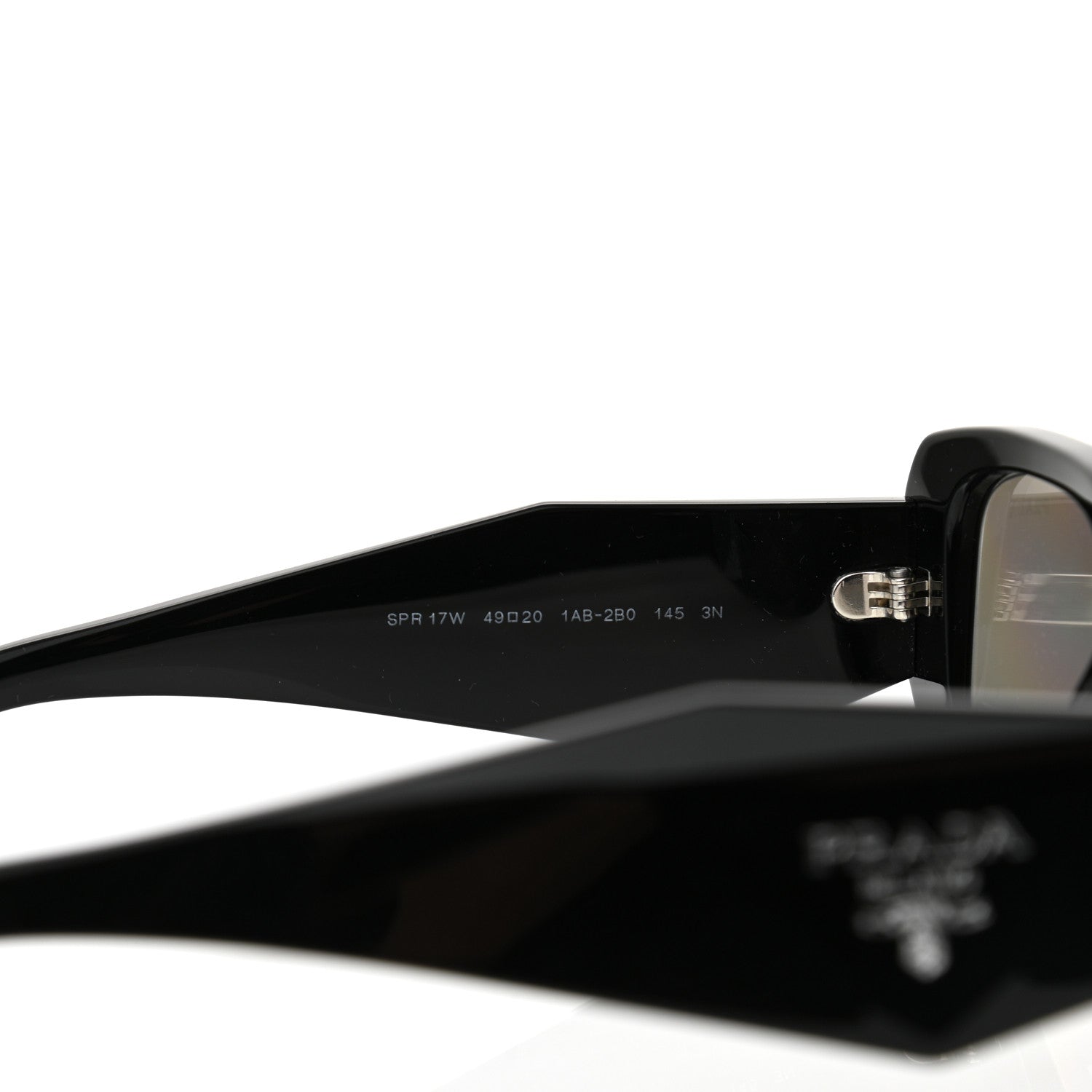 Prada Acetate Symbole Sunglasses SPR 17W Black 6 of 6