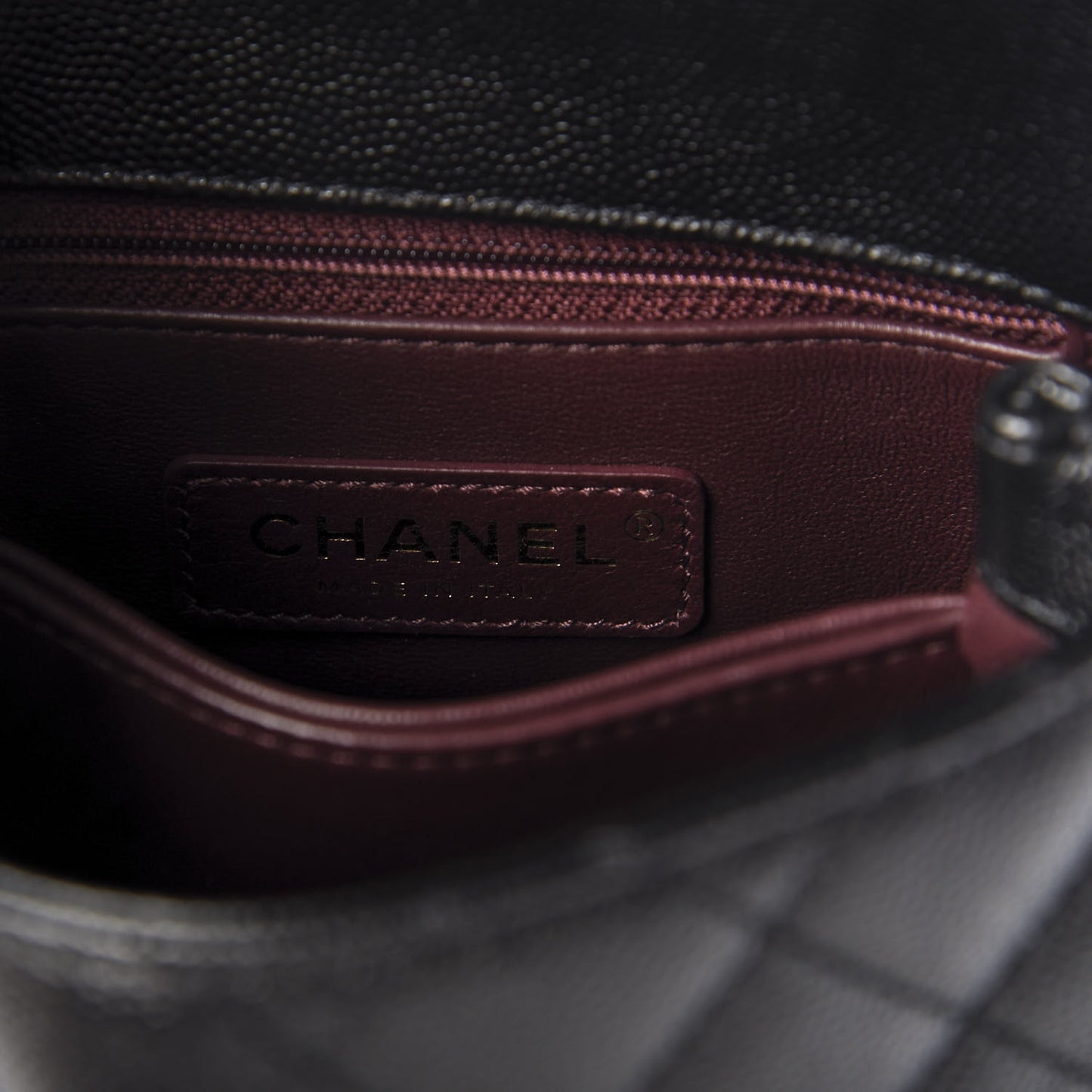 Caviar Quilted Extra Mini Coco Handle Flap Black