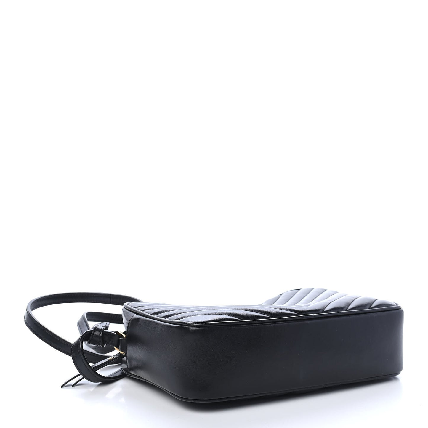 Calfskin Matelasse Monogram Lou Camera Bag Black