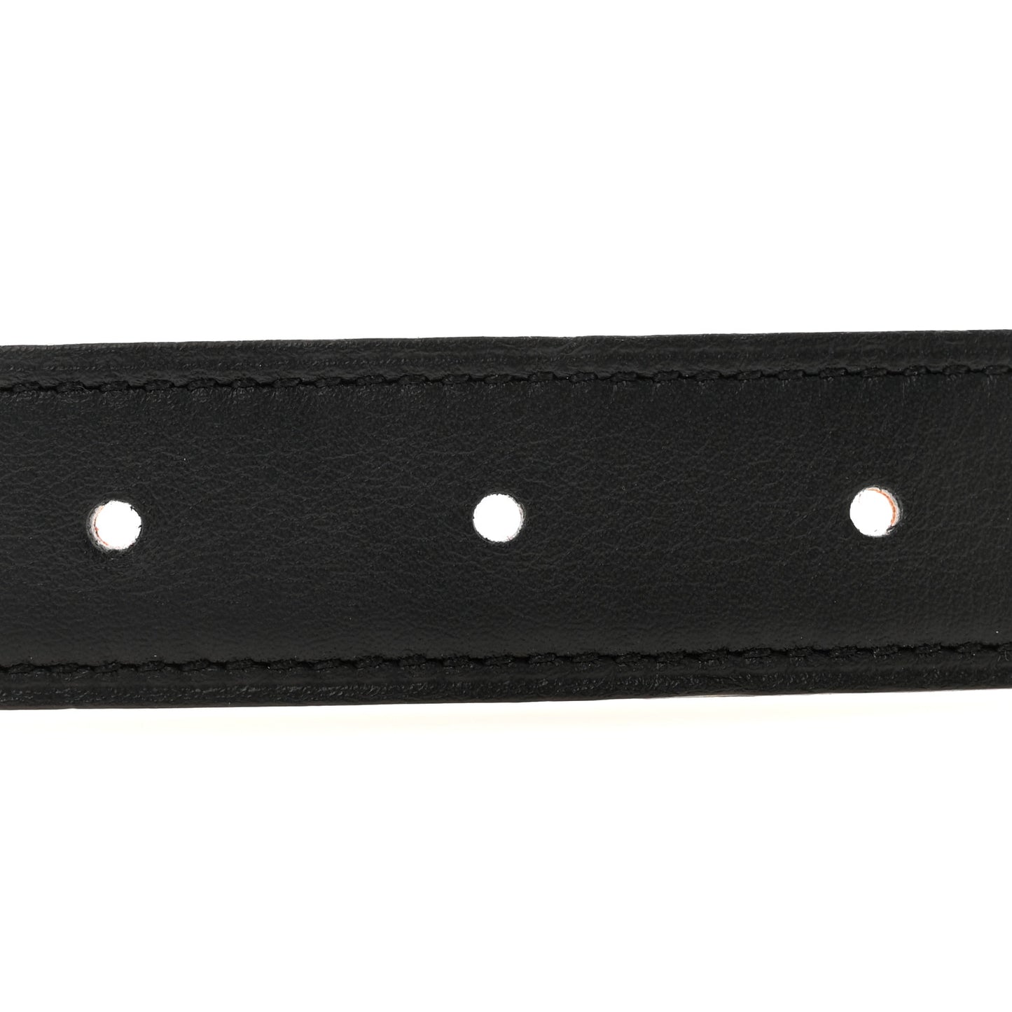 Swift Epsom 24mm Mini H Belt 90 85/34 Black Orange