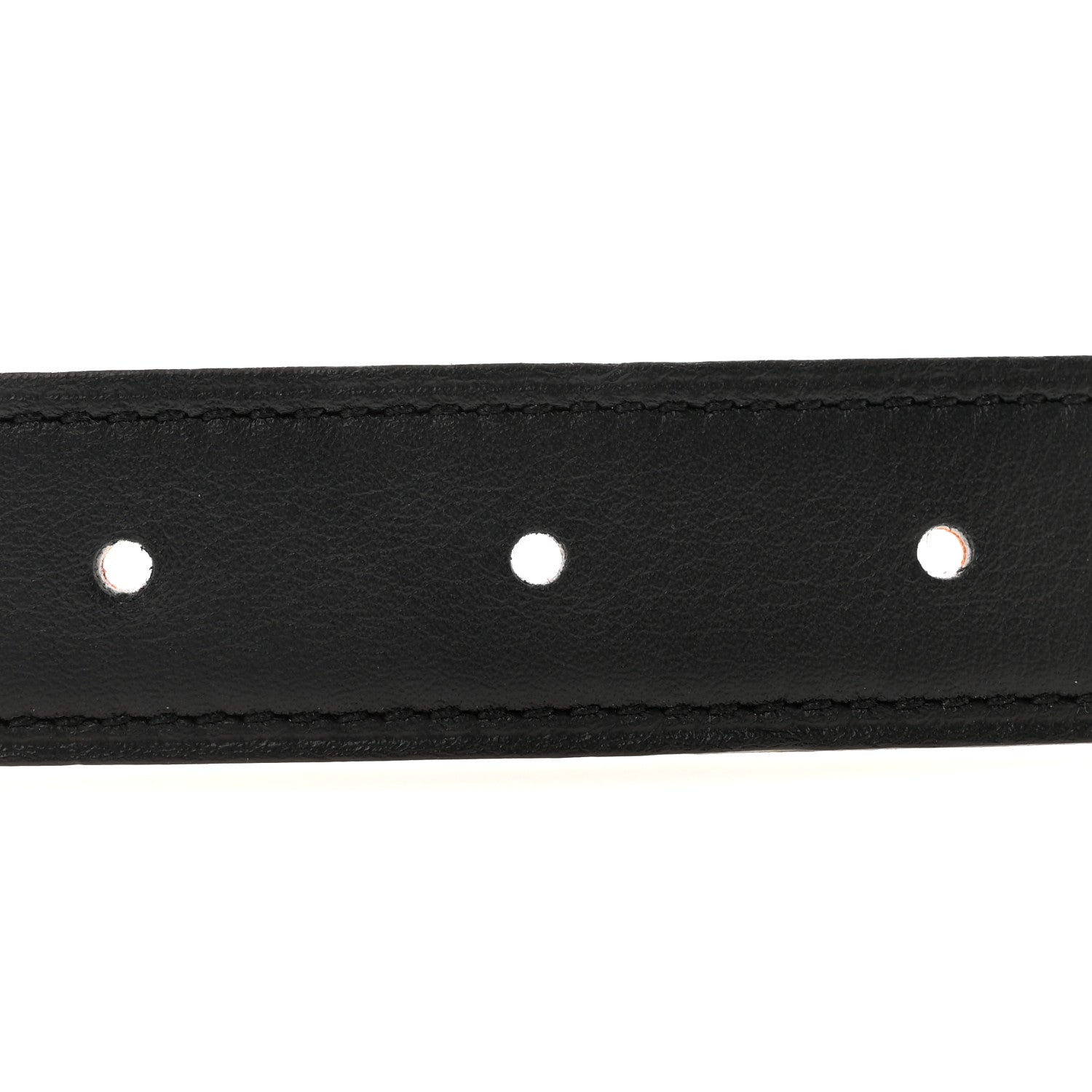 Hermes Swift Epsom 24mm Mini H Belt 90 85/34 Black Orange 4 of 6