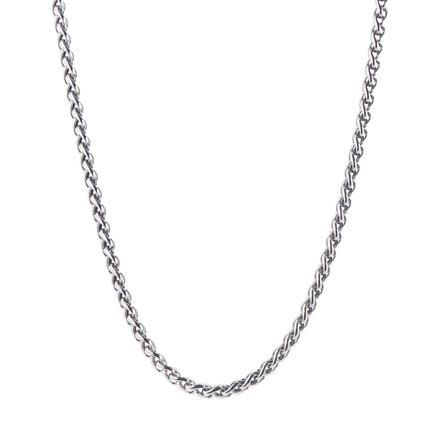 Sterling Silver Wheat Chain Necklace