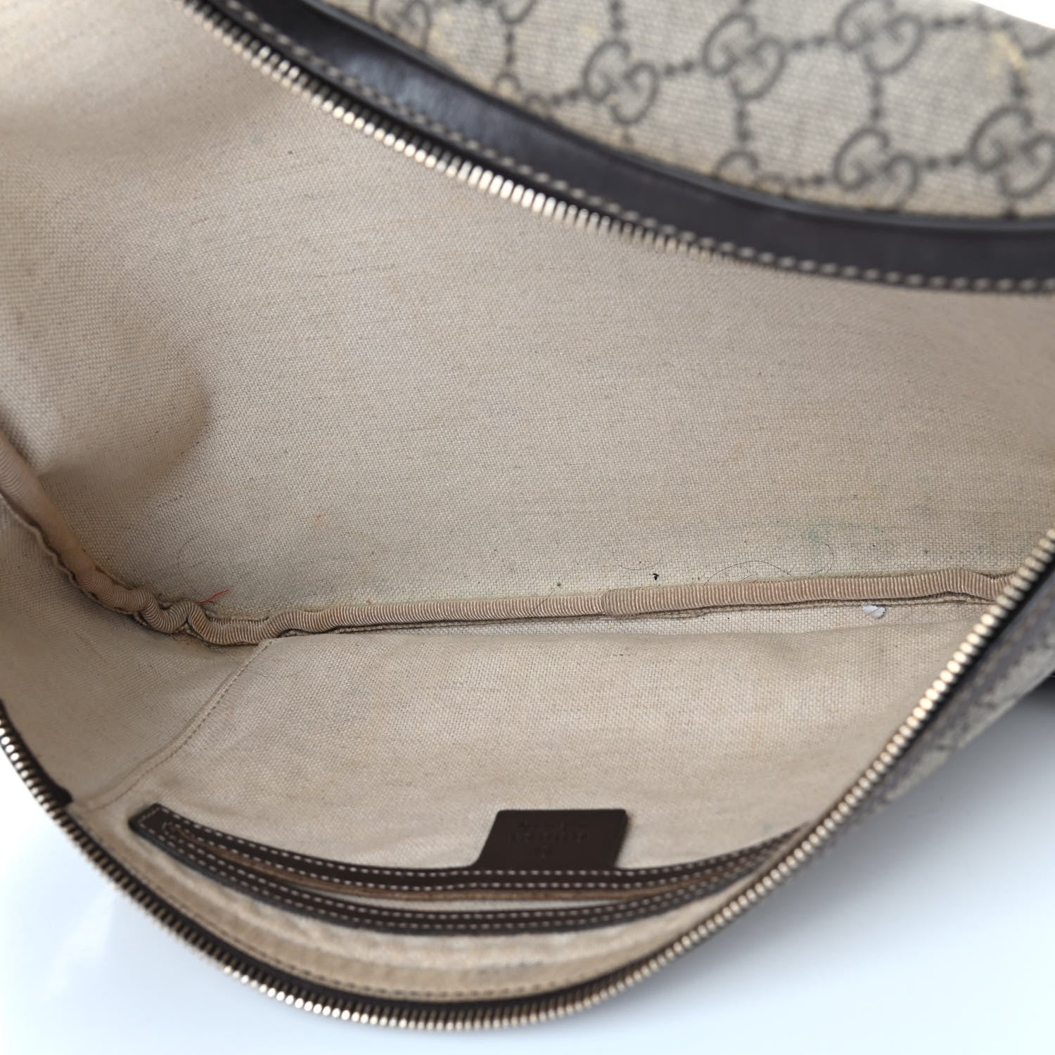 Gucci GG Supreme Monogram Belt Bag Dark Brown 4 of 7