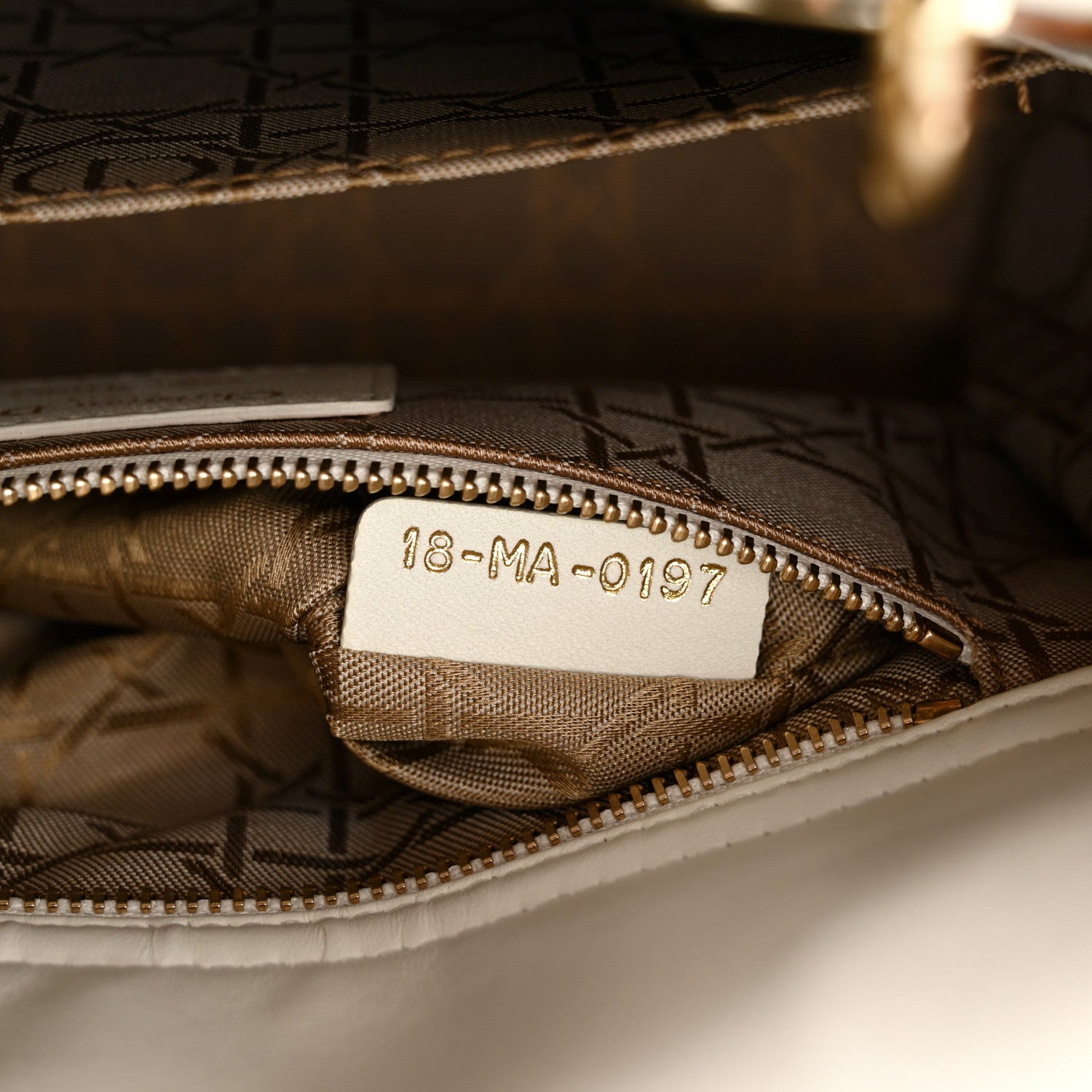 Christian Dior Lambskin Cannage Small Lucky Badges My Lady Dior White 7 of 17