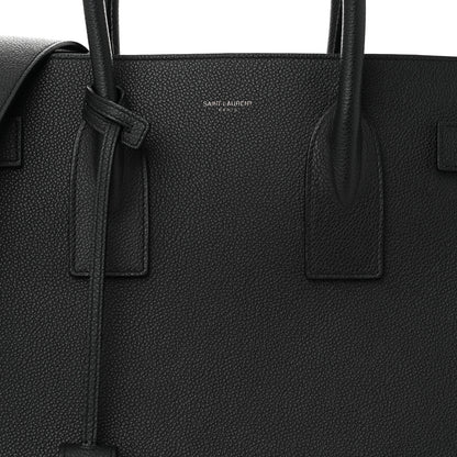 Saint Laurent Grained Calfskin Large Sac De Jour Carryall Black 7 of 9