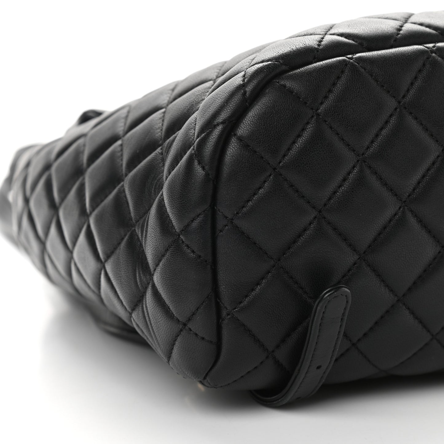 Lambskin Quilted Small Urban Spirit Backpack Black