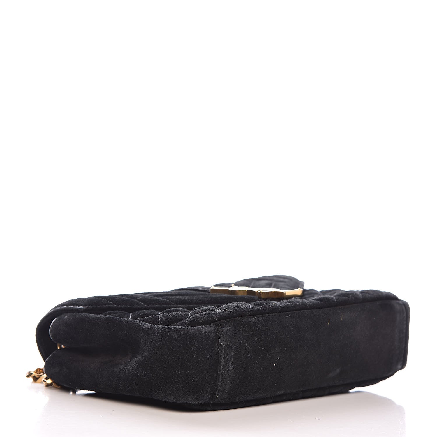 Saint Laurent Suede Tri-Quilt Monogram Medium College Bag Black 4 of 14