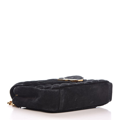 Saint Laurent Suede Tri-Quilt Monogram Medium College Bag Black 4 of 14