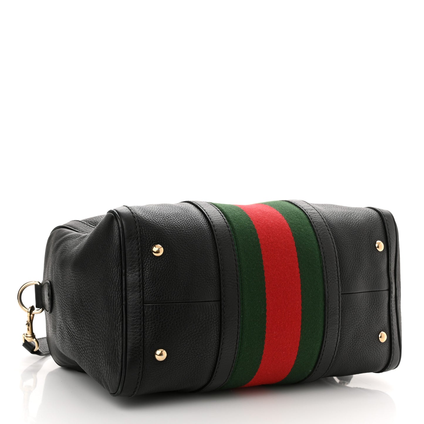 Calfskin Vintage Web Medium Boston Black