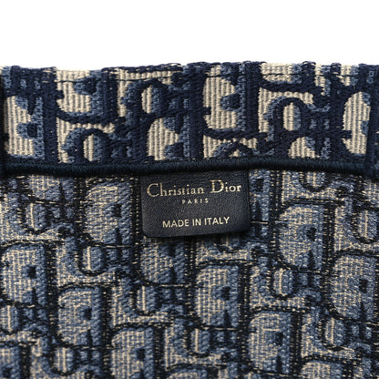 Christian Dior Oblique Large Book Tote Blue Multicolor 6 of 13