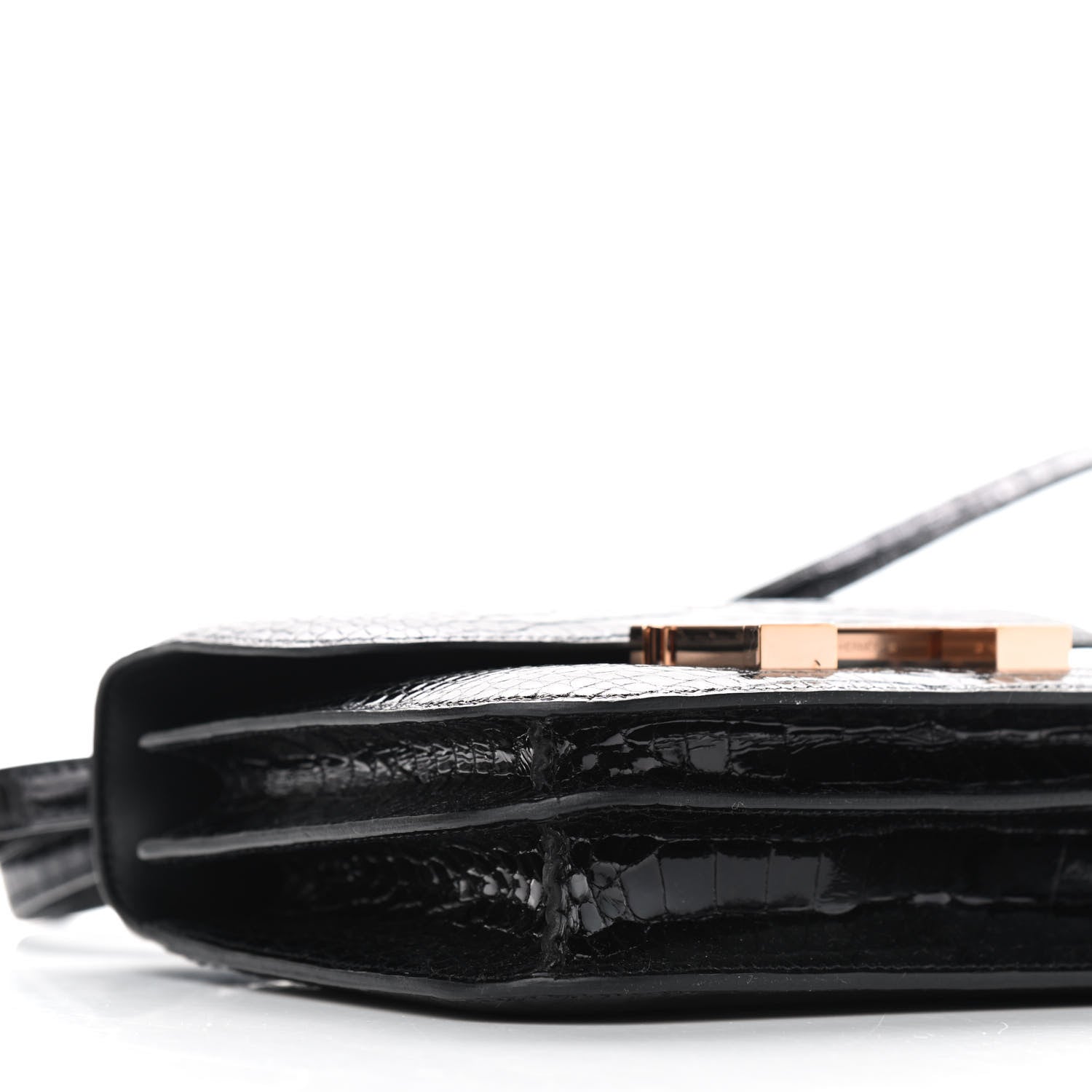 Hermes Shiny Alligator Constance 18 Black 8 of 9