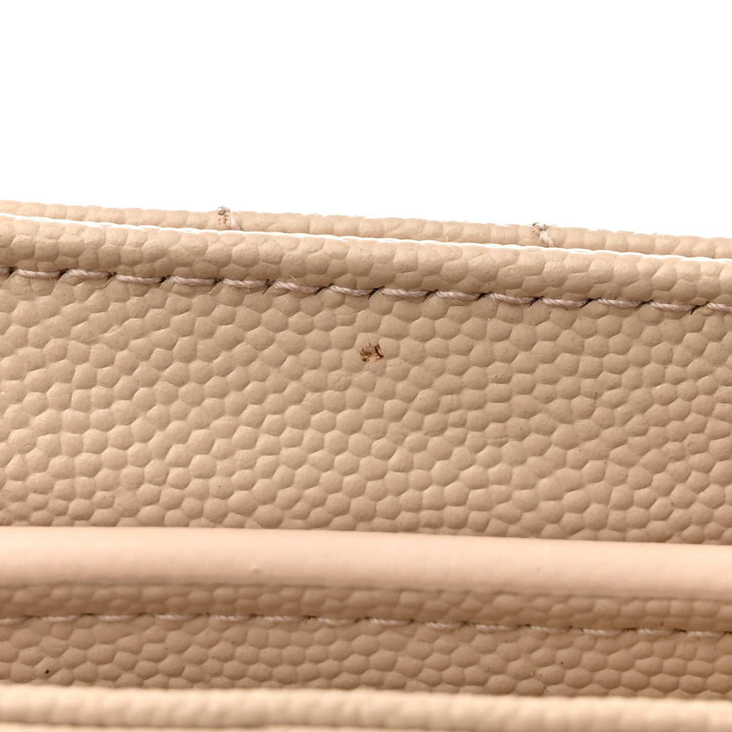 Grain De Poudre Matelasse Chevron Monogram Chain Wallet Nude Powder