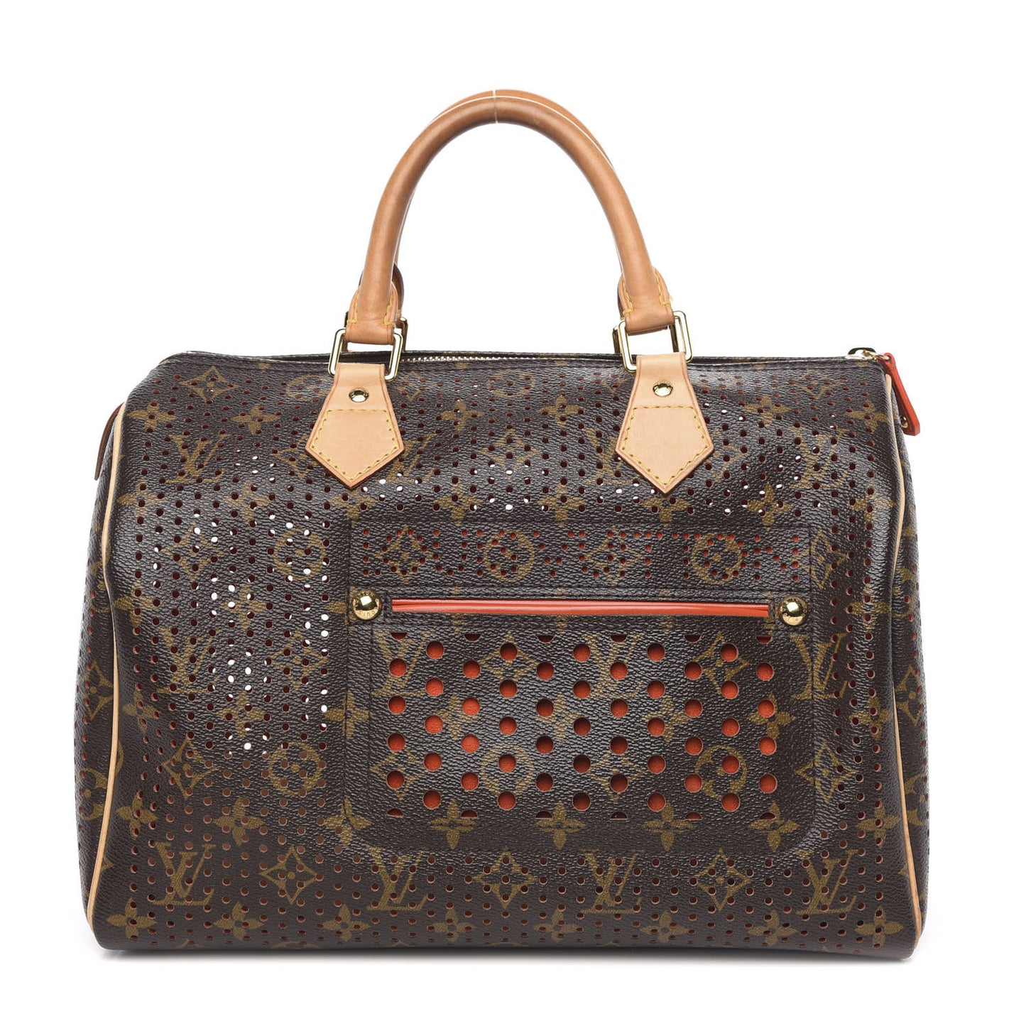 Monogram Perforated Speedy 30 Orange