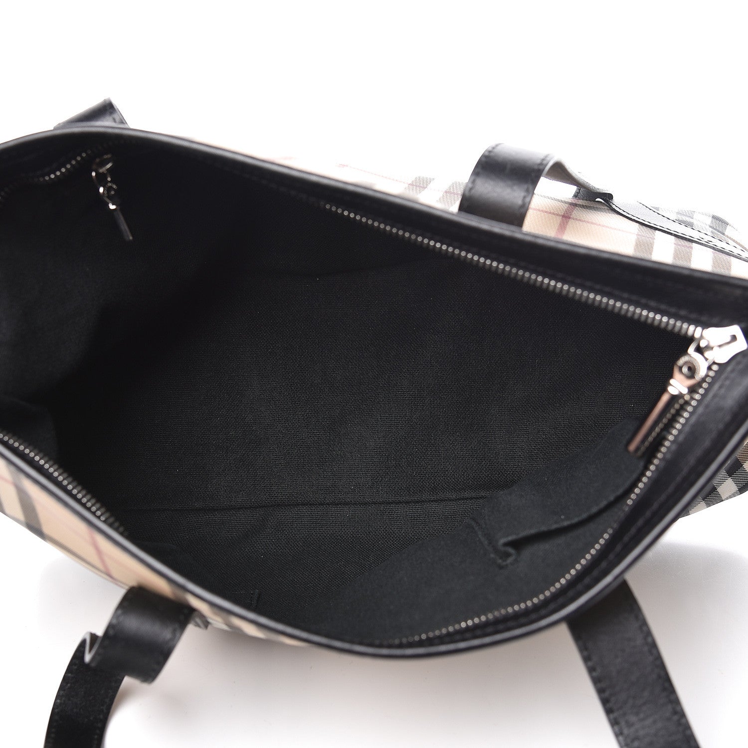 Burberry Vintage Check Studded Tote Black 5 of 14